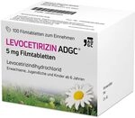 LEVOCETIRIZIN-ADGC&reg; 5mg - 100 St&uuml;ck - Allergie-Tablette mit vergleichbaren