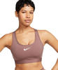 Nike Swoosh Medium Support Sport-BH mit Polster für Damen - Lila