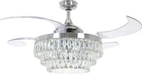 Beacon Lighting 212923, Beacon Lighting Deckenventilator Fanaway Veil Chrom