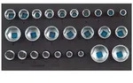 GEDORE 1500 CT1-19 Satz Steckschl&uuml;sseleins&auml;tze 1/2, 6-kant, in Check-Tool-Modul"