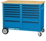 GEDORE 1506 XL 2511 Rollwerkbank 1,25 m breit mit 2x 7 Schubladen