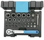 GEDORE 666-U-20 Bit-Steckschl&uuml;sselbox mit Knarre 1/4 35-teilig"