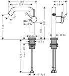 Hansgrohe WTM 150 Tecturis S Fine CoolStart ohne Ablaufgarnitur chrom