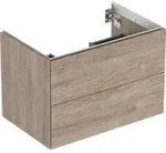 Geberit ONE Unterschrank f&uuml;r WT/-Platte 2 Schubl., 74x50,4x47cm, Nussb. hickory