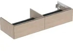 Geberit ONE Unterschrank f&uuml;r WT/-Platte 2 Schubl., 133,2x26,6x47cm, Eiche