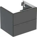Geberit ONE Unterschrank f&uuml;r WT/-Platte 2 Schubl., 59,2x50,4x47cm, schwarz matt