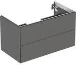 Geberit ONE Unterschrank f&uuml;r WT/-Platte 2 Schubl., 88,8x50,4x47cm, lava matt