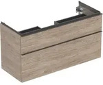 Geberit iCon Unterschrank f&uuml;r WT, 2 Schubl. 118,4x61,5x47,6cm, Nussbaum...