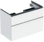 Geberit iCon Unterschrank f&uuml;r WT, 2 Schubl. 88,8x61,5x47,6cm, wei&szlig; hgl./Gr....