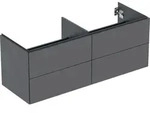 Geberit ONE Unterschrank f&uuml;r WT/-Platte 4 Schubl., 133,2x50,4x47cm, lava matt