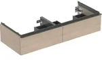 Geberit iCon Unterschrank f&uuml;r DWT, 2 Schubl. 118,4x24,7x47,6cm, Eiche/Gr. Lava