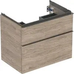 Geberit iCon Unterschrank f&uuml;r WT, 2 Schubl. 74x61,5x47,6cm, Nussbaum...