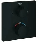 GROHE THM-Brausebatt. Grohtherm 102209 2 Abg. FMS f&uuml;r 35604 eckig matt black
