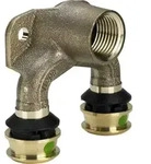 Viega Doppelwinkel mit SC Raxofix 5325.7 in 25mm x Rp1/2 x 25mm Sibr
