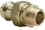 Viega Verschraubung mit SC Sanpress 2265 flachdichtend in18mmxR3/4Siliziumbronze