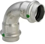 Viega Bogen 90 Grad mit SC Sanpress Inox 2316 in 35mm Edelstahl