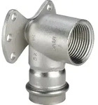 Viega Wandscheibe mit SC Sanpress Inox 2325.5 in 15mm x Rp1/2 Edelstahl