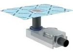 Geberit CleanPoint Duschbodenablauf f&uuml;r Estrichh&ouml;he am Einlauf 90-220mm, d50