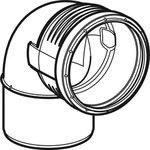Geberit Silent-PP Bogen 87,5Gr d75