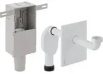 Geberit UP-Geruchsverschluss f&uuml;r Waschbecken Abgang horizontal wei&szlig;-alpin d50-56