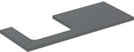 Geberit ONE WT-Platte, Ausschnitt li, f&uuml;r AWT 120x3x47cm, lava matt