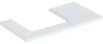 Geberit ONE WT-Platte, Ausschnitt li, f&uuml;r AWT 90x3x47cm, wei&szlig; matt