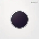 Geberit Typ 10 Abdeckplatte f&uuml;r UR-Strg. IR Round, wei&szlig; / mattverchromt