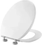 WC-Sitz Projecta, Polygiene m.Deckel Wei&szlig; Spezialscharnier, univ., Edelstahl