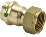 Viega Verschraubung mit SC Sanpress 2263 flachdichtend in 54mm x G2 1/4 Rotguss