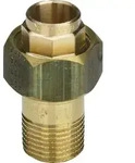 Viega Rohrverschraubung 94341G konischdichtend in 22mm x R1 Rotguss