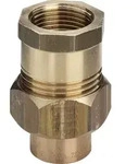 Viega Rohrverschraubung 94330G flachdichtend in 28mm x Rp1 Rotguss