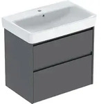 Geberit Renova Plan Set WT mit US, 2 Schubl. 75x69,7x44,6cm, lava/l. seidenmatt