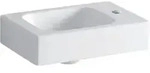 Geberit iCon Handwaschbecken, 38x28cm Hahnloch rechts, o. &Uuml;l., wei&szlig;, KeraTect
