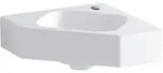 Geberit iCon Eckhandwaschbecken, 46x33cm m. Hl., o. &Uuml;l., wei&szlig;