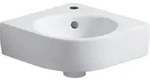 Geberit Renova Compact Eck-HWB, 45x39,5cm m. Hl., m. &Uuml;l., wei&szlig;