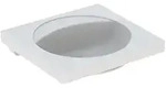 Geberit Preciosa Waschtisch mit Ablagefl&auml;che 60x55cm, o. Hl., o. &Uuml;l., wei&szlig;
