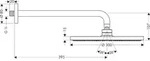 Hansgrohe Tellerkopfbrause Raindance Air 300mm mit Brausearm chrom