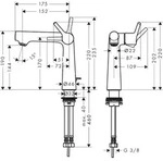 Hansgrohe Waschtischmischer 140 Talis S chrom