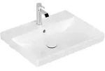 VB Waschbecken Avento 600x470mm Rechteck 1HL. mit &Uuml;berlauf Wei&szlig; Alpin