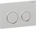 Geberit Kappa21 Bet&auml;tigungsplatte, rund 2-Mengen-Sp., chrom matt/chrom gl&auml;nzend