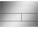TECEsquare II Met. WC-Bet&auml;tigungsplatte Edelstahl geb. (mit Anti-Fingerprint)