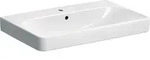 Geberit Smyle Waschtisch, eckig, 75x48cm m. Hl., m. &Uuml;l., wei&szlig;, KeraTect
