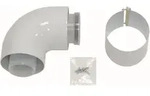 Vaillant Bogen 87 Grad Brennwert Luft-/Abgasf&uuml;hrung, PP, 60/100 mm