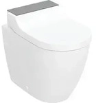 Geberit AquaClean Tuma Comfort WC-Komplettanlage Stand-WC, Glas schwarz