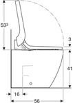 Geberit Geberit AquaClean Tuma Comfort WC-Komplettanlage Stand-WC, wei&szlig; alpin