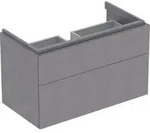 Geberit Xeno2 Unterschrank f. WT, 2 Schubl. 88x53x46,2cm, sculturagrau