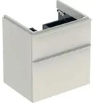 Geberit Smyle US f&uuml;r WT, eckig, m. 2 Schubl. 58,4x61,7x47cm, sand-grau