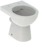 Geberit Renova Stand-WC Tiefsp&uuml;ler, Abg.horiz teilgeschl. Form, Rimfree, pergamo...