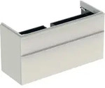 Geberit Smyle US f&uuml;r WT, eckig, m. 2 Schubl. 118,4x61,7x47cm, sand-grau