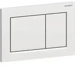 Geberit Omega20 Bet&auml;tigungsplatte, eckig 2-M-Sp., chrom matt, Etc /chrom gl&auml;nzen...